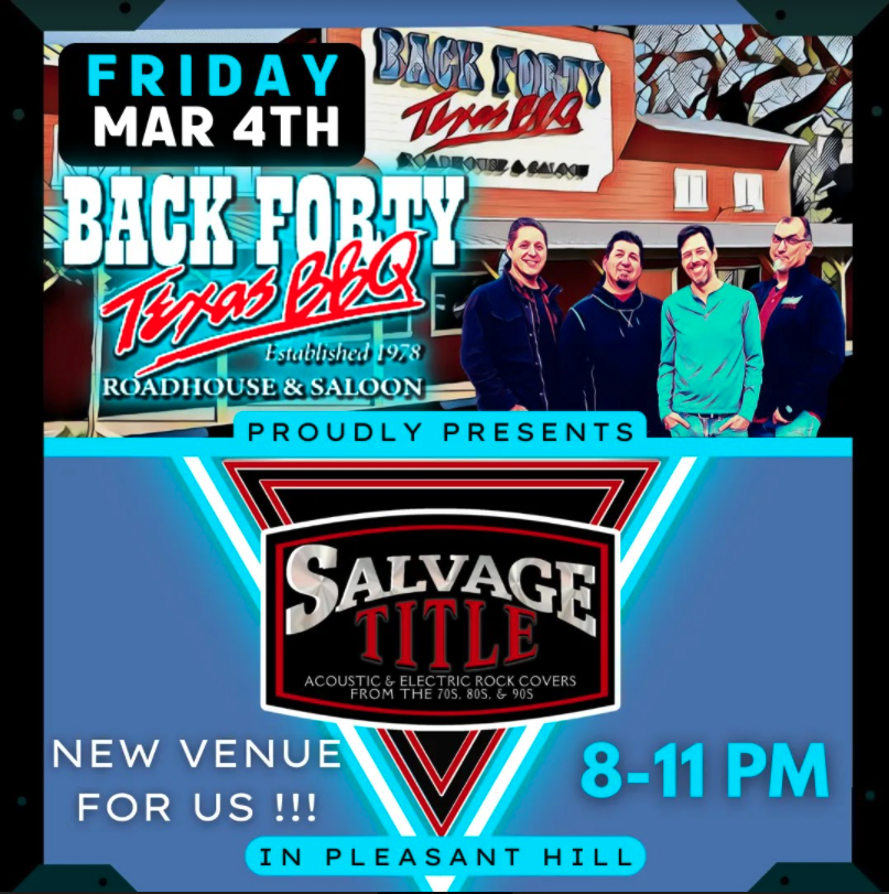 Live music by Salvage Title Band
